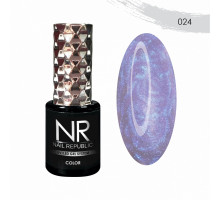 NR-024 Гель-лак, PEARL PRINT Жемчужно-сияющий (10 мл)
