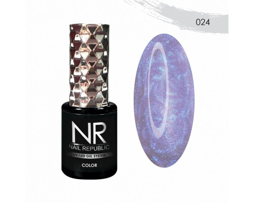 NR-024 Гель-лак, PEARL PRINT Жемчужно-сияющий (10 мл)