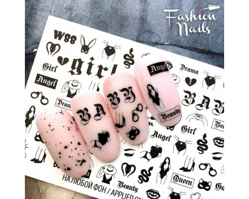 Слайдеры Fashion Nails White 088