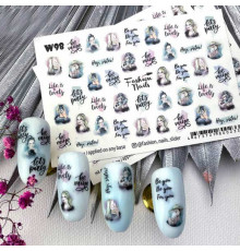 Слайдеры Fashion Nails White 098