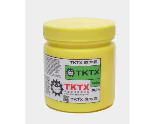 Крем анестезирующий TKTX 20%, для тату, татуажа и депиляции, эффект J-Cain, 500 гр