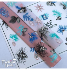 Слайдеры Fashion Nails 3D crystal 028